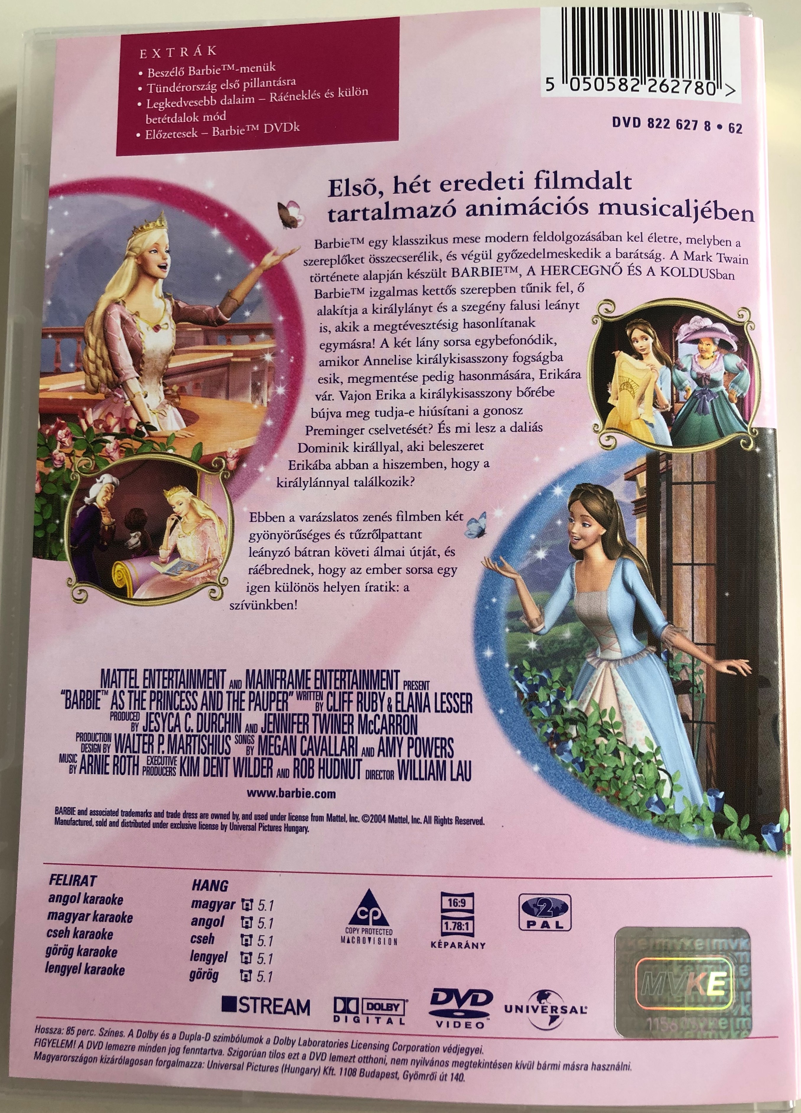 Barbie as the Princess and the Pauper DVD 2004  1